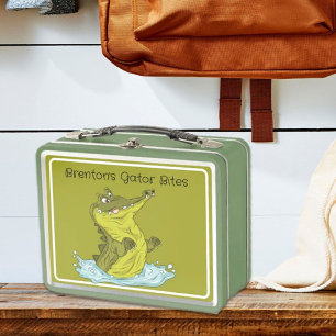 Lunch Box Amusant, Gator personnalisé enfants Lunbox