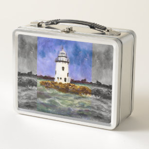 Lunch Box Ancien phare Saybrook Connecticut Maureen Girard