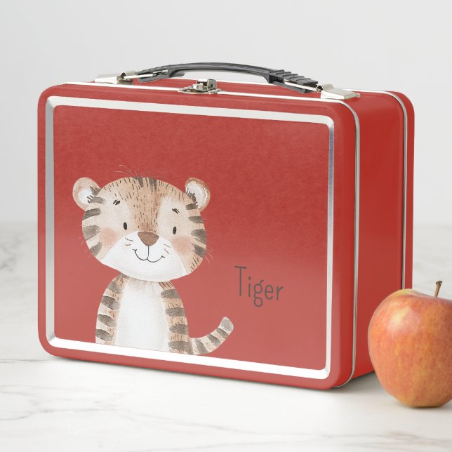 Lunch Box Animal de safari tigre orange (En situation)
