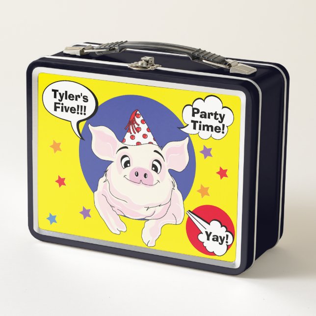 Lunch Box Animaux d'anniversaire (Devant)