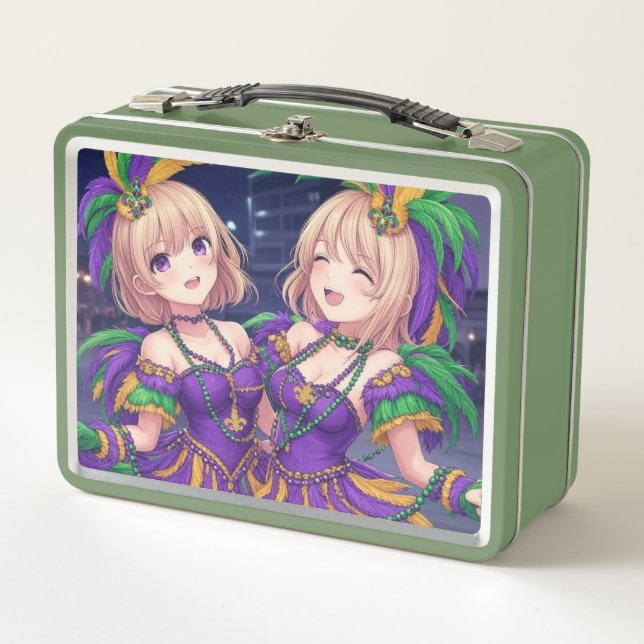 Lunch Box Anime Girls Mardi Gras (Devant)