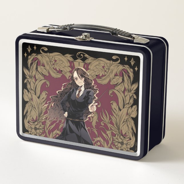 Lunch Box Anime Hermione Granger Cadre Orné (Devant)