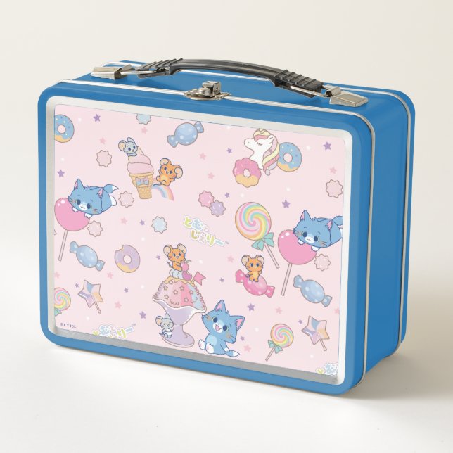 Lunch Box Anime Tom, Jerry et Tuffy Candyland Motif (Devant)