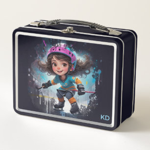 Lunch Box *~* AP94 Fille Joueuse de Hockey sur Glace Migno