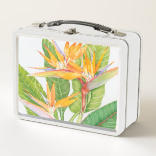 Lunch Box Aquarelle exotique de fleurs