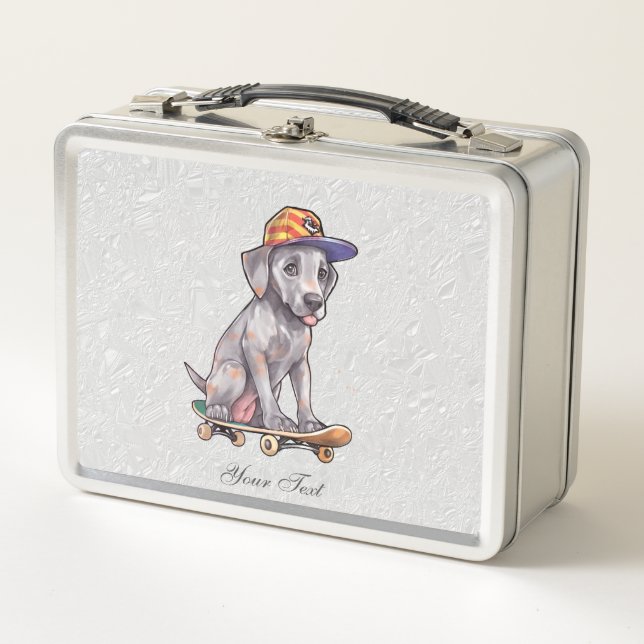 Lunch Box Aquarelle Great Dane Metal Boîte à lunch (Devant)