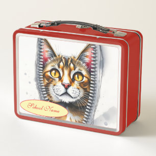 Lunch Box Aquarelle mignonne belle collection de chats moder