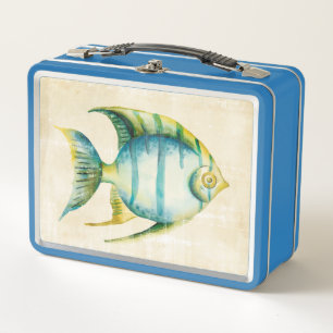 Lunch Box Aquarium bleu et jaune Poisson