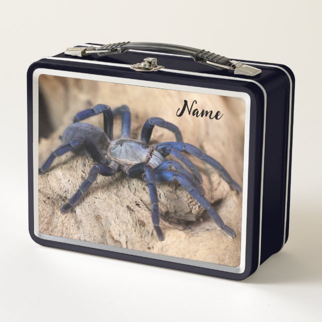 Lunch Box Araignée de Tarantula Bleue de Cobalt (Devant)