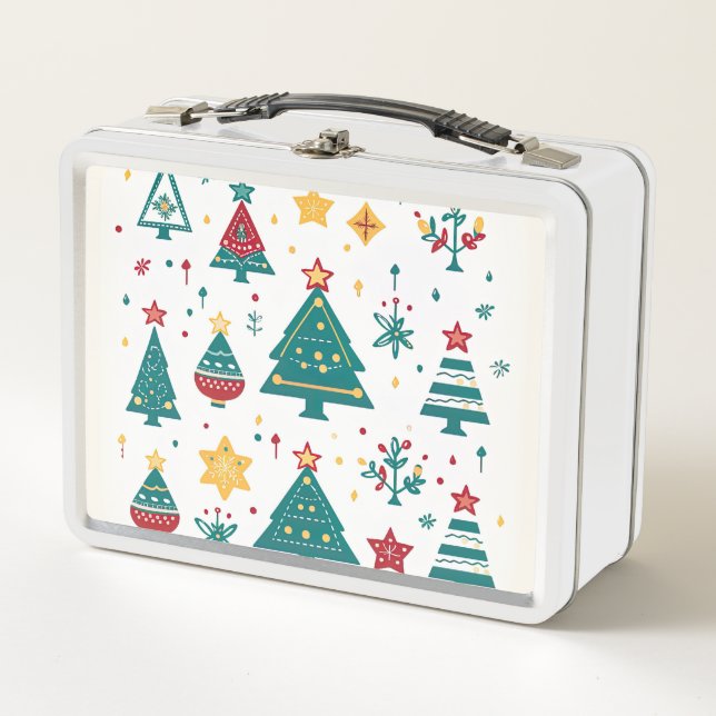 Lunch Box Arbre de Noël Vintage (Devant)