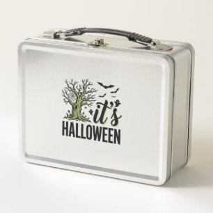 Lunch Box Arbre d'Halloween C'est Halloween Vintage Épouvant