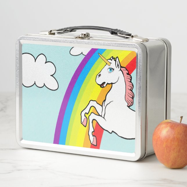 Lunch Box Arc-en-ciel de Unicorne (En situation)