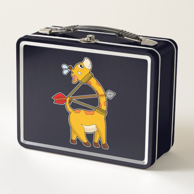 Lunch Box Archer de girafe flèche Bow (Devant)