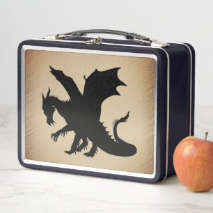 Lunch Box Arrière - plan rustique Black Dragon