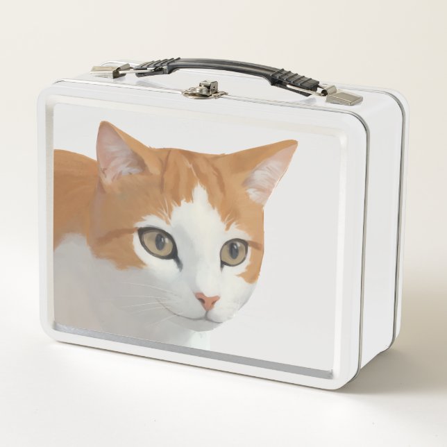 Lunch Box Art de chat roux adorable (Devant)
