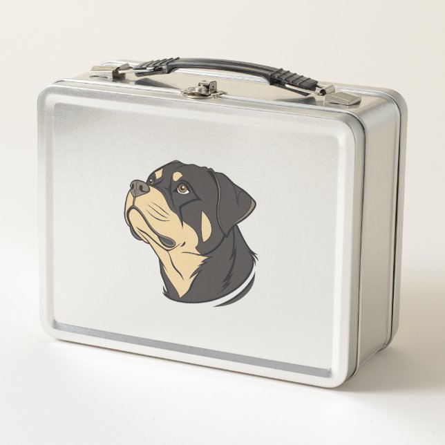 Lunch Box Art de chien Rottweiler (Devant)
