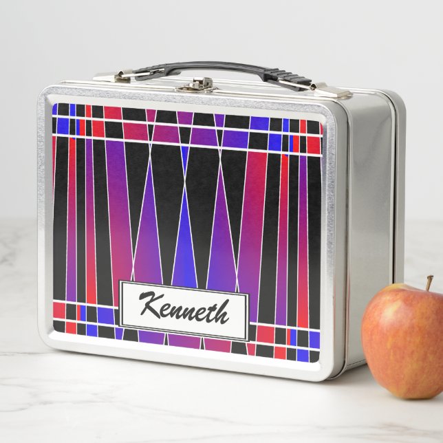 Lunch Box Art déco "fracturé" par Kenneth Yoncich (En situation)