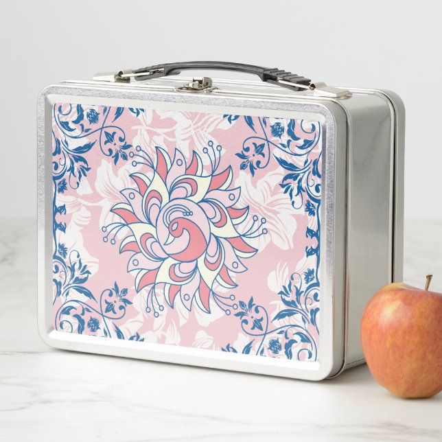 Lunch Box Art Floral Rangoli Rose, Vie Lumineuse (En situation)