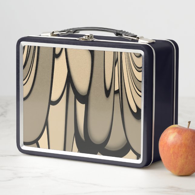Lunch Box Art Moderne Fondre des teintes Brown (En situation)