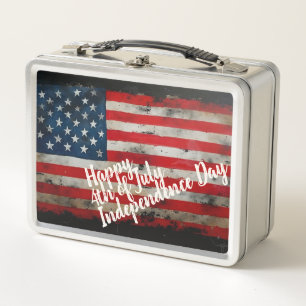 Lunch Box Art patriotique du 4 juillet jour de l'indépendanc
