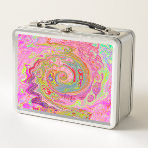 Lunch Box Art Super rétro rose, jaune et magenta