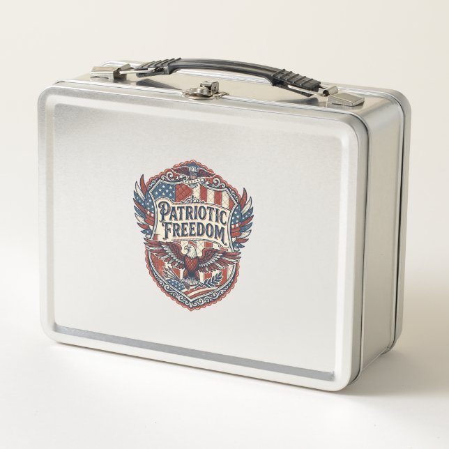 Lunch Box Artiste de patchwork patriotique (Devant)