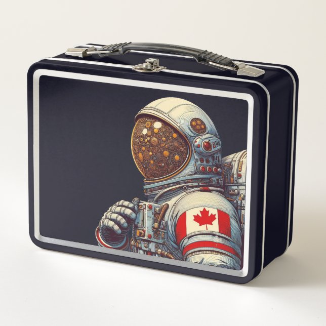 Lunch Box Astronaute canadien dans l'espace profond (Devant)