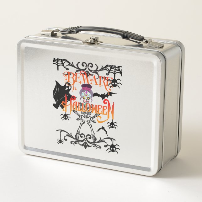 Lunch Box Attention à Halloween (Devant)