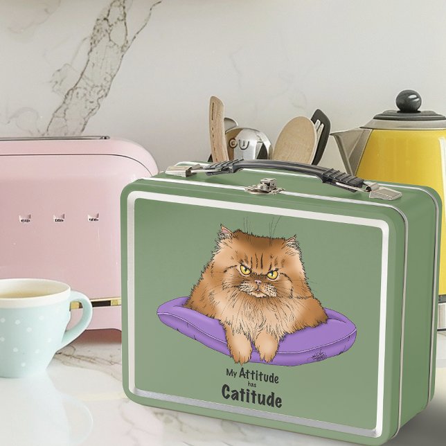 Lunch Box Attitude de chat drôle (Créateur téléchargé)