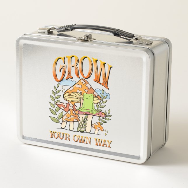 Lunch Box "Augmentez Votre Propre Voie" | Méditer la grenoui (Devant)