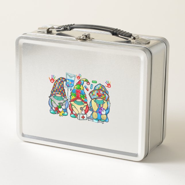 Lunch Box Autisme Nurse Gnome (Devant)