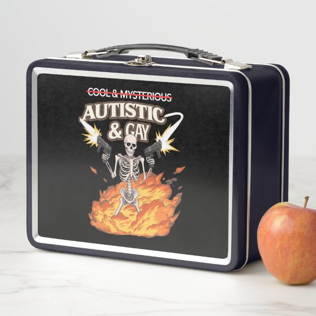 Lunch Box Autistique et Squelette Gay Sensibilisation sur l' (En situation)