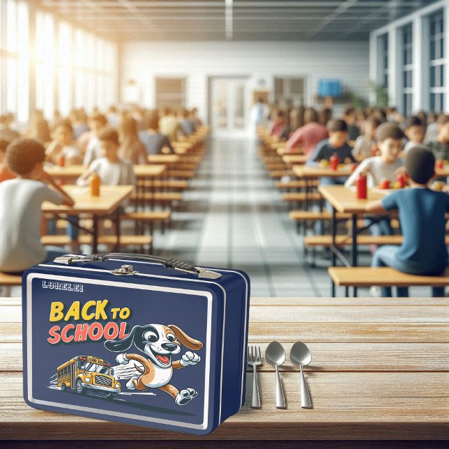 Lunch Box Autobus en forme d'os de retour à l'école (Créateur téléchargé)