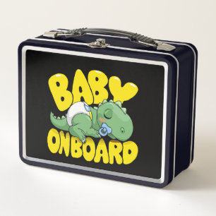Lunch Box Autocollant pour voiture "Bébé dinosaure mignon à