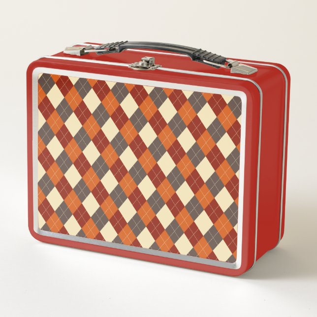 Lunch Box Automne/Automne En vichy motif (Devant)