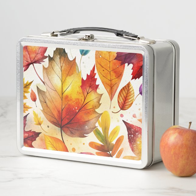 Lunch Box Autumn Leaves (En situation)