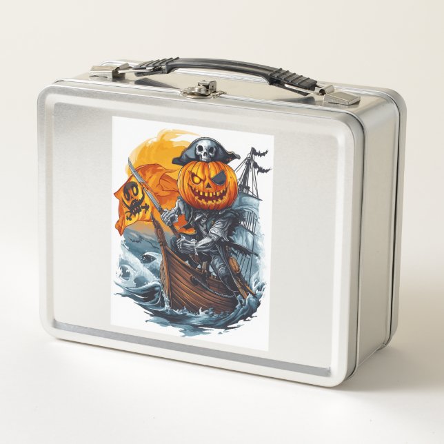 Lunch Box Aventure du pirate citrouille (Devant)