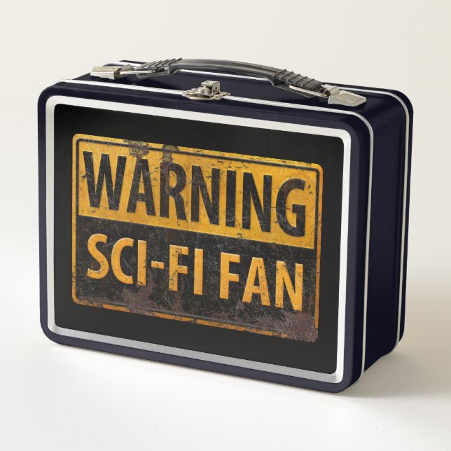 Lunch Box AVERTISSEMENT SCI-FI VENTILATEUR - Signal de prude (Devant)