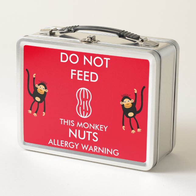 Lunch Box Avertissement sur l'allergie des enfants (Devant)