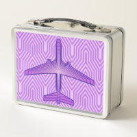 Avion Art déco, violet violet et lavande