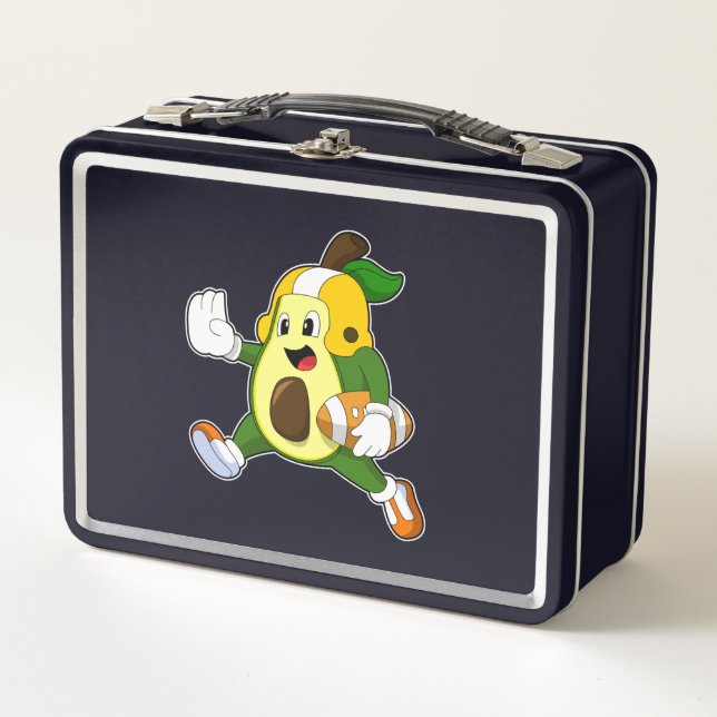 Lunch Box Avocado au football (Devant)