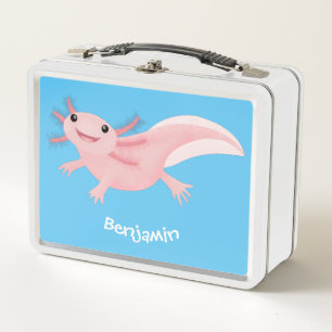 Lunch Box axolotl rose pâle