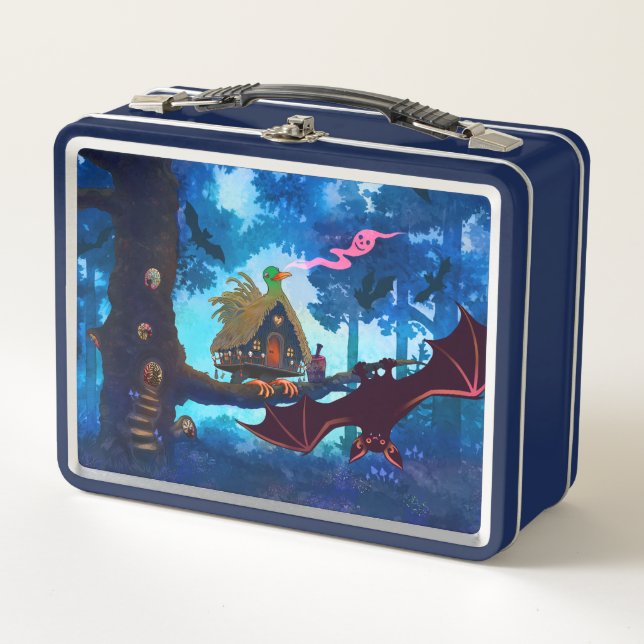 Lunch Box Baba Yaga's Bird House / Cthulu Rubber Duckie (Devant)