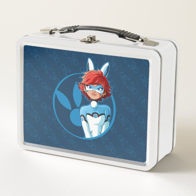 Lunch Box Badge Bleu Bunnyx (Devant)
