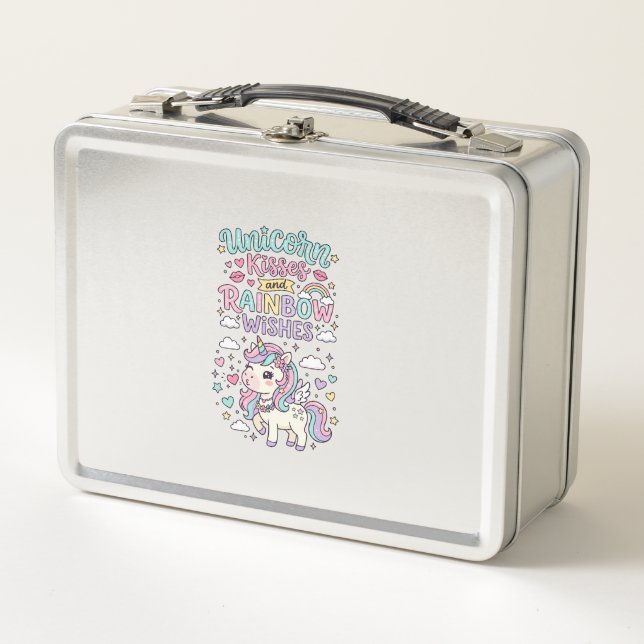 Lunch Box Baisers de licorne et souhaits d'arc-en-ciel Raisi (Devant)