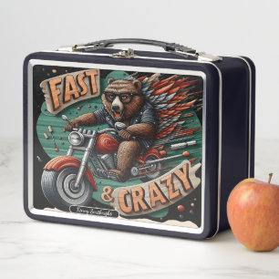 Lunch Box Balade en moto sauvage de l'ours