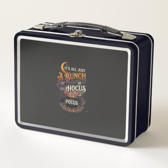 Lunch Box Balai de sorcière Hocus Pocus Chat noir Chaudron m (Devant)