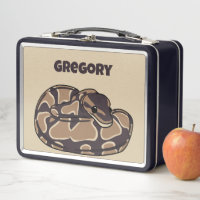 Ball Python Snake, Brown et Tan Personnalisé