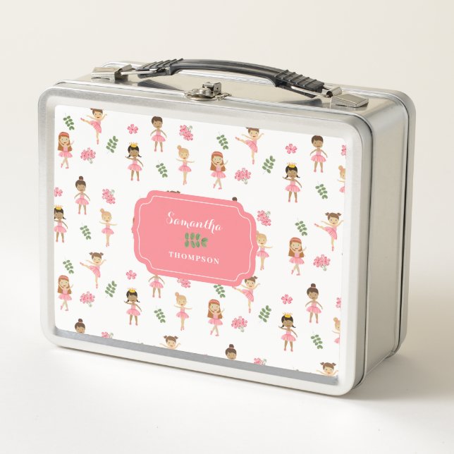 Lunch Box Ballet Pink Ballerinas Danser Motif fille (Devant)