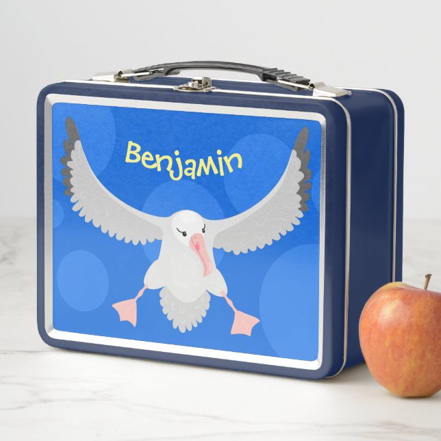 Lunch Box Bande dessinée de l'oiseau mûre albatros (En situation)